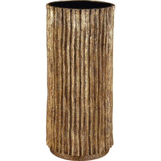 Echo Drink Table by Uttermost in gold. Made from resin, glass in a unique style.
