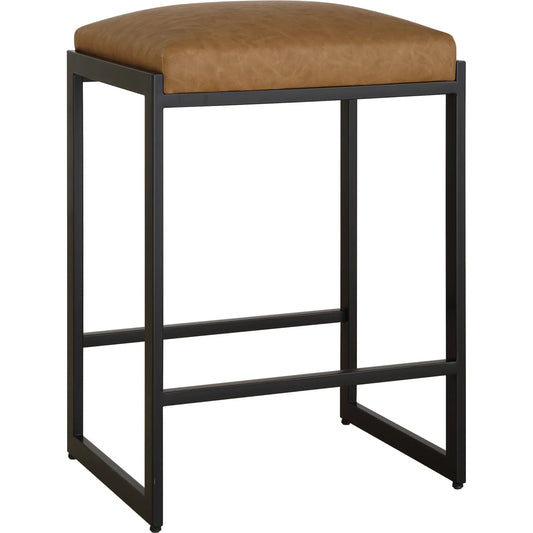 Atticus Counter Stool by Uttermost. Made from mdf, iron, pu leather, foam in a unique style.
