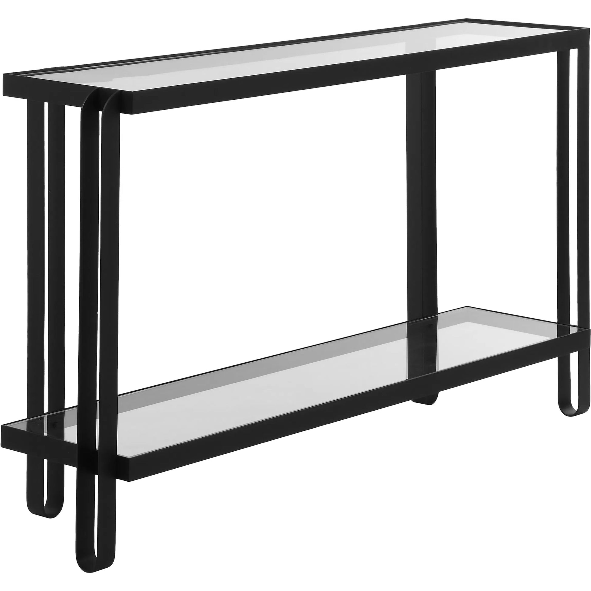 Shadow Console Table by Uttermost in iron. Made from iron, tempered glass in a unique style.