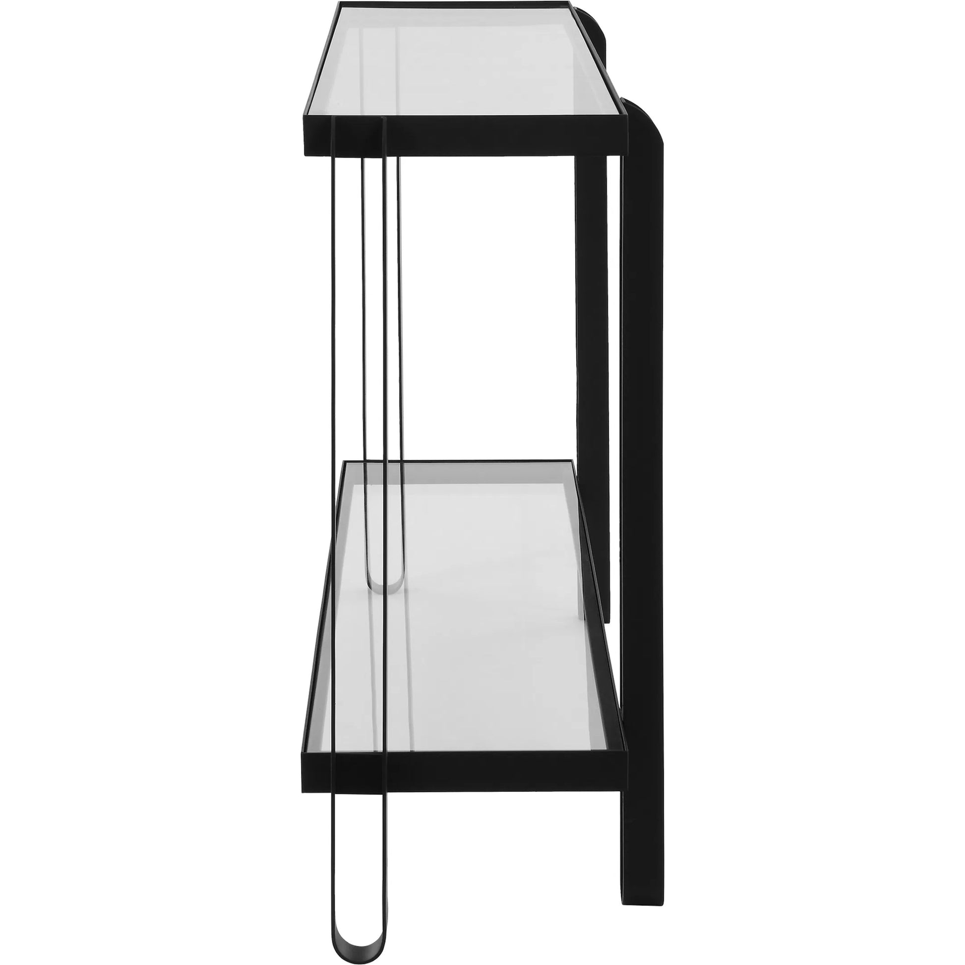 Shadow Console Table by Uttermost in iron. Made from iron, tempered glass in a unique style.