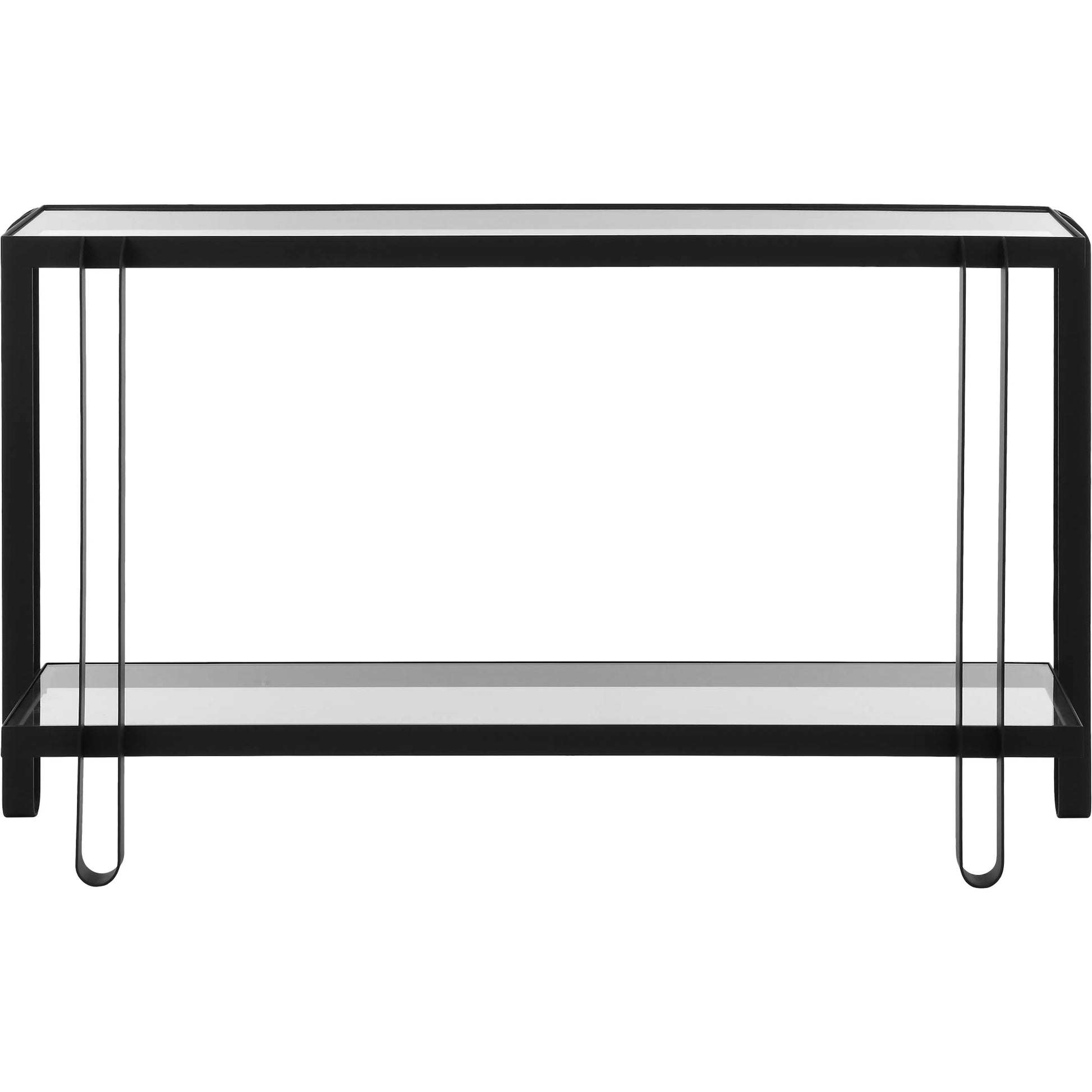 Shadow Console Table by Uttermost in iron. Made from iron, tempered glass in a unique style.