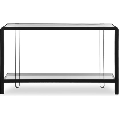 Shadow Console Table by Uttermost in iron. Made from iron, tempered glass in a unique style.