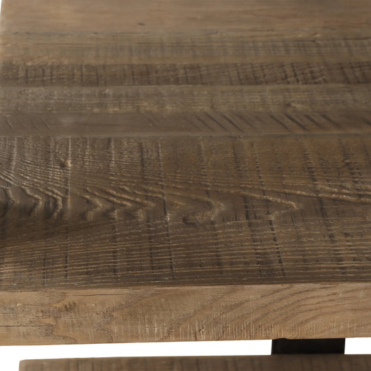 Felix Reclaimed Etagere by Uttermost in iron. Made from reclaied oak, iron, plywood in a unique style.