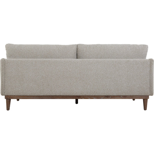 Freefall Ceruse Sofa by Uttermost in walnut. Made from plywood, foam, fabric, down, oak in a transitional style.