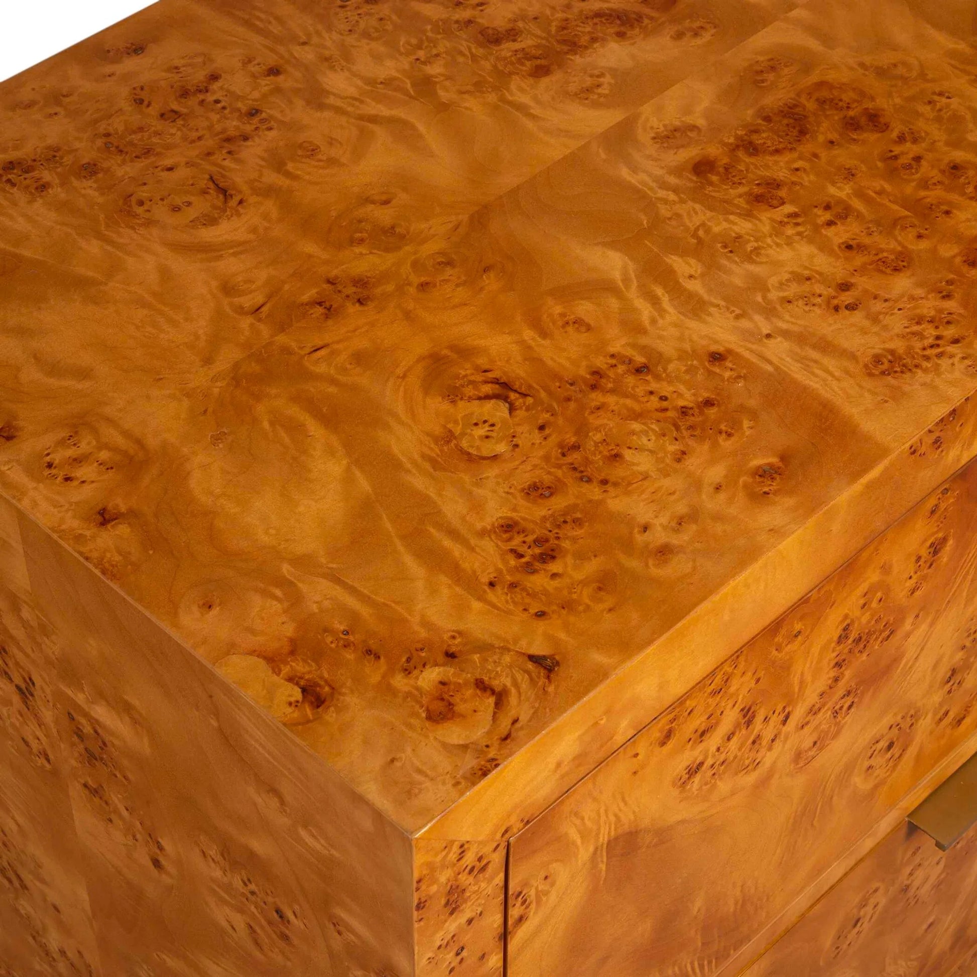 Indus 2-Drawer Burl Chest by Uttermost in poplar burl. Made from accacia, mdf, burl, cemboard in a modern style.