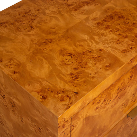 Indus 2-Drawer Burl Chest by Uttermost in poplar burl. Made from accacia, mdf, burl, cemboard in a unique style.