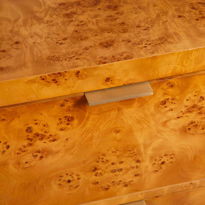 Indus 2-Drawer Burl Chest by Uttermost in poplar burl. Made from accacia, mdf, burl, cemboard in a modern style.