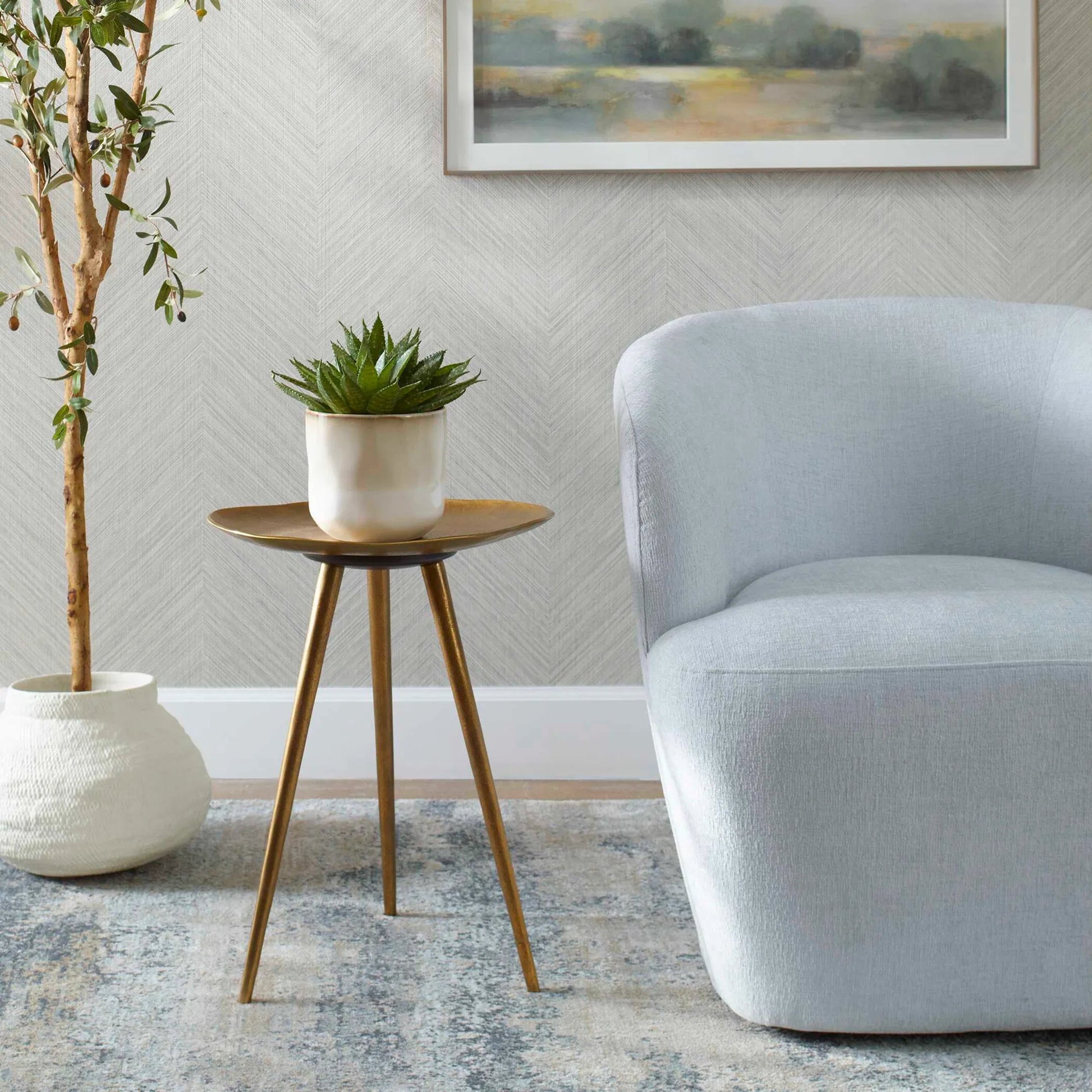 Lily Pad Antique Accent Table by Uttermost in brass. Made from aluminum in a modern style.