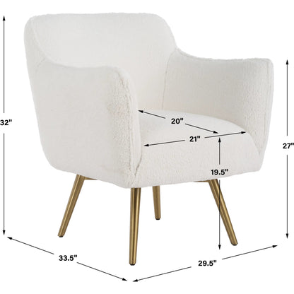 Oasis Swivel Chair by Uttermost in brass. Made from stainless steel, hardwood, plywood, fabric, foam in a transitional style.