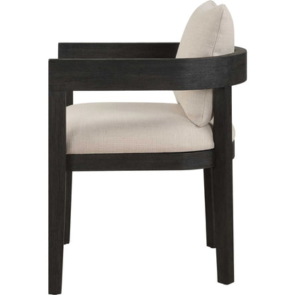 Balboa Modern Dining Chair by Uttermost in oak. Made from oak solid, plywood, foam, fabric in a transitional style.