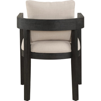 Balboa Modern Dining Chair by Uttermost in oak. Made from oak solid, plywood, foam, fabric in a transitional style.