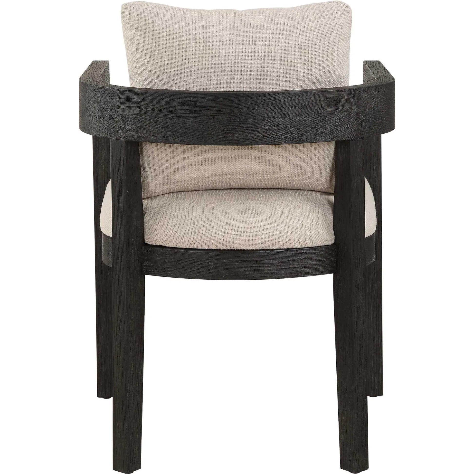 Balboa Modern Dining Chair by Uttermost in oak. Made from oak solid, plywood, foam, fabric in a transitional style.