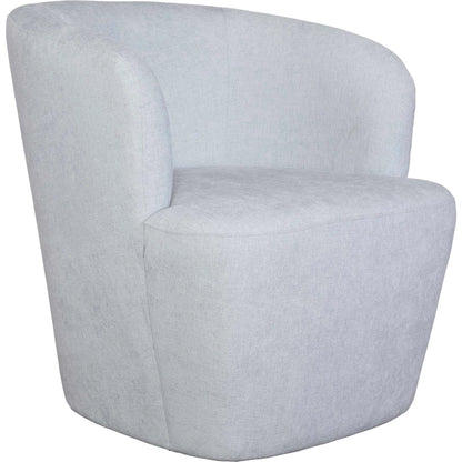 Mist Barrel Swivel Chair by Uttermost in black. Made from rubber wood，plywood，fabric，foam，hardware in a unique style.