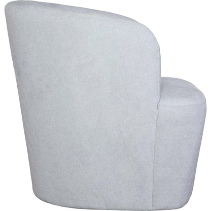 Mist Barrel Swivel Chair by Uttermost in black. Made from rubber wood，plywood，fabric，foam，hardware in a unique style.