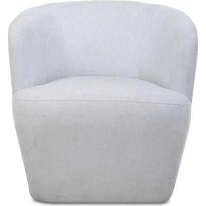 Mist Barrel Swivel Chair by Uttermost in black. Made from rubber wood，plywood，fabric，foam，hardware in a unique style.