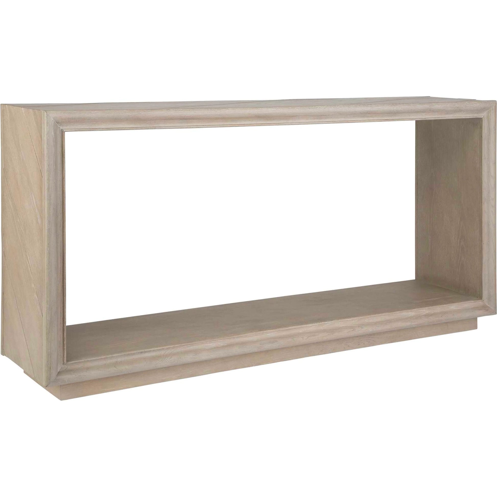 Prism Light Console Table by Uttermost in oak. Made from mdf, oak solid wood, oak veneer in a transitional style.