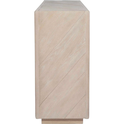 Prism Light Console Table by Uttermost in oak. Made from mdf, oak solid wood, oak veneer in a transitional style.