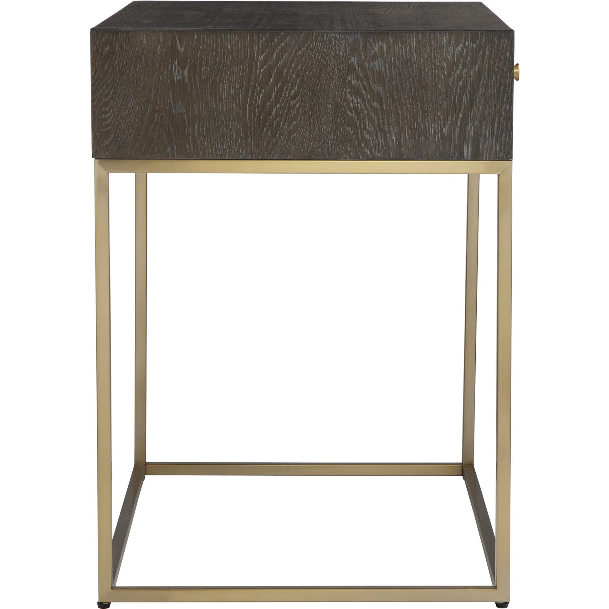 Armistead Side Table by Uttermost in dark. Made from mdf, stainless steel in a unique style.