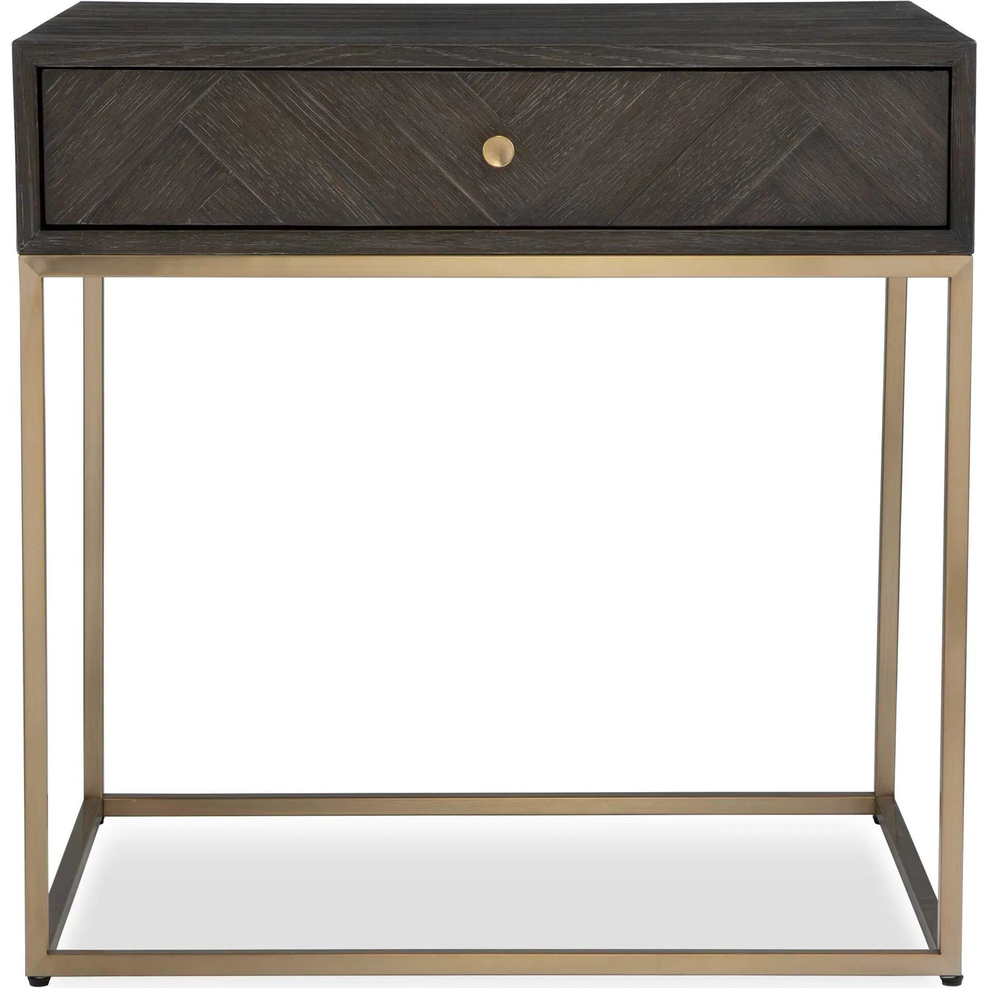 Armistead Side Table by Uttermost in dark. Made from mdf, stainless steel in a unique style.