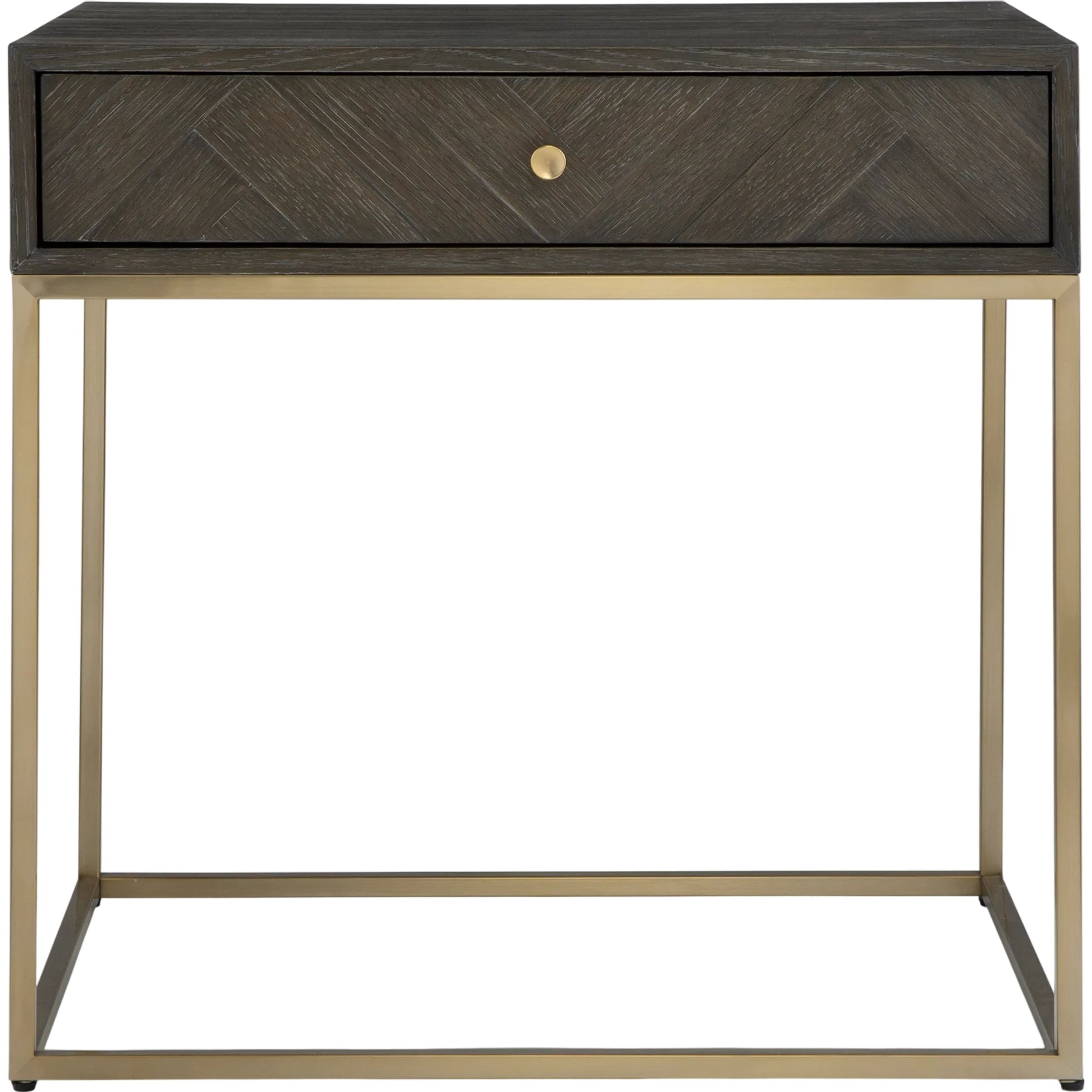 Armistead Side Table by Uttermost in dark. Made from mdf, stainless steel in a unique style.