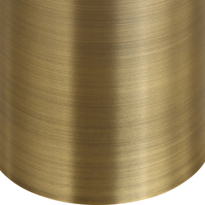 Pascal Drink Table by Uttermost in brass. Made from steel, marble in a unique style.