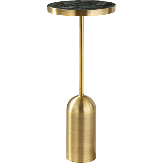 Pascal Drink Table by Uttermost in brass. Made from steel, marble in a unique style.