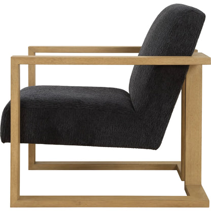 Suspend Modern Accent Chair by Uttermost in blue. Made from rubber wood, plywood, foam, fabric in a transitional style.