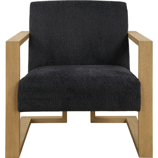 Suspend Modern Accent Chair by Uttermost in blue. Made from rubber wood, plywood, foam, fabric in a unique style.