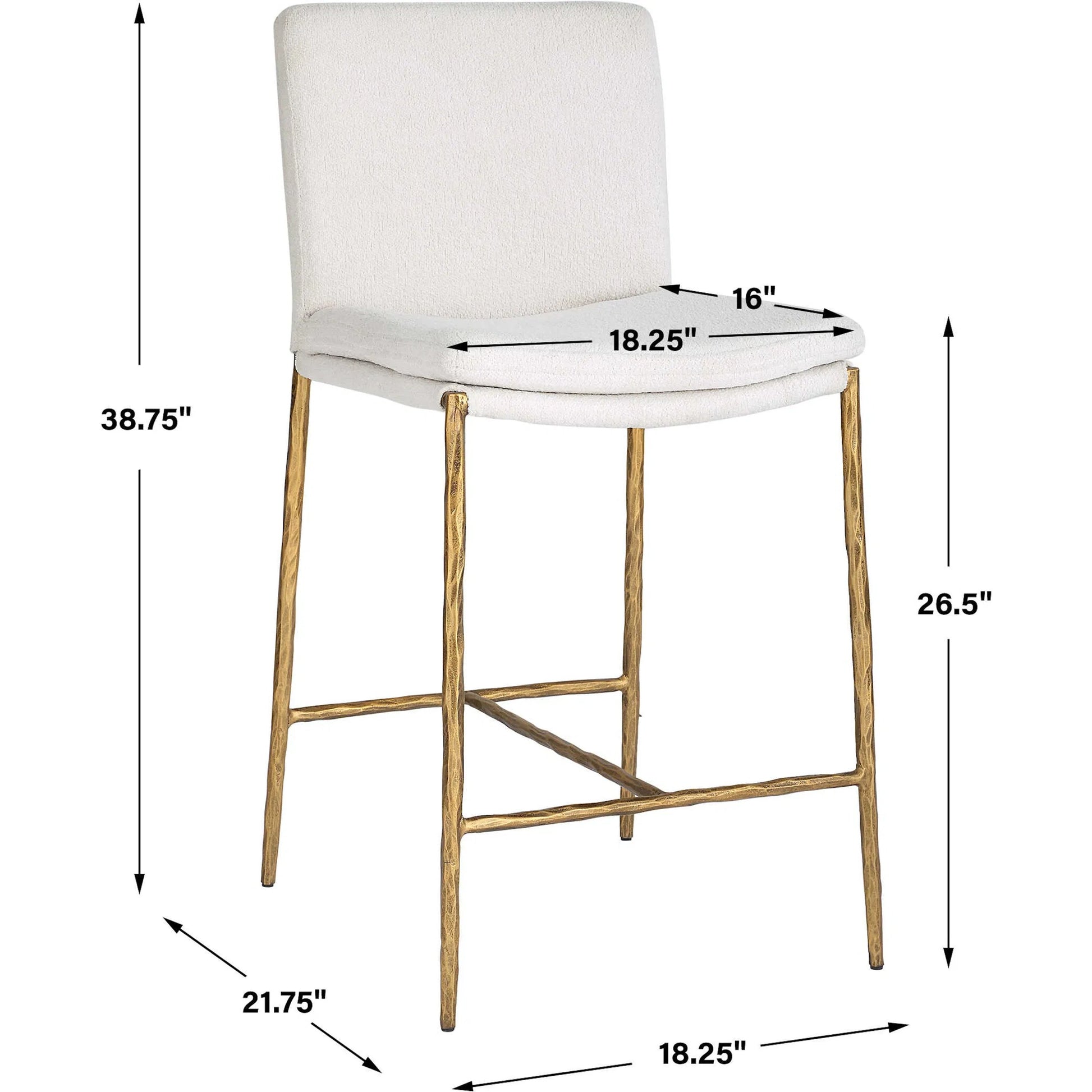 Ascend Counter Stool by Uttermost. Made from unique in a transitional style.