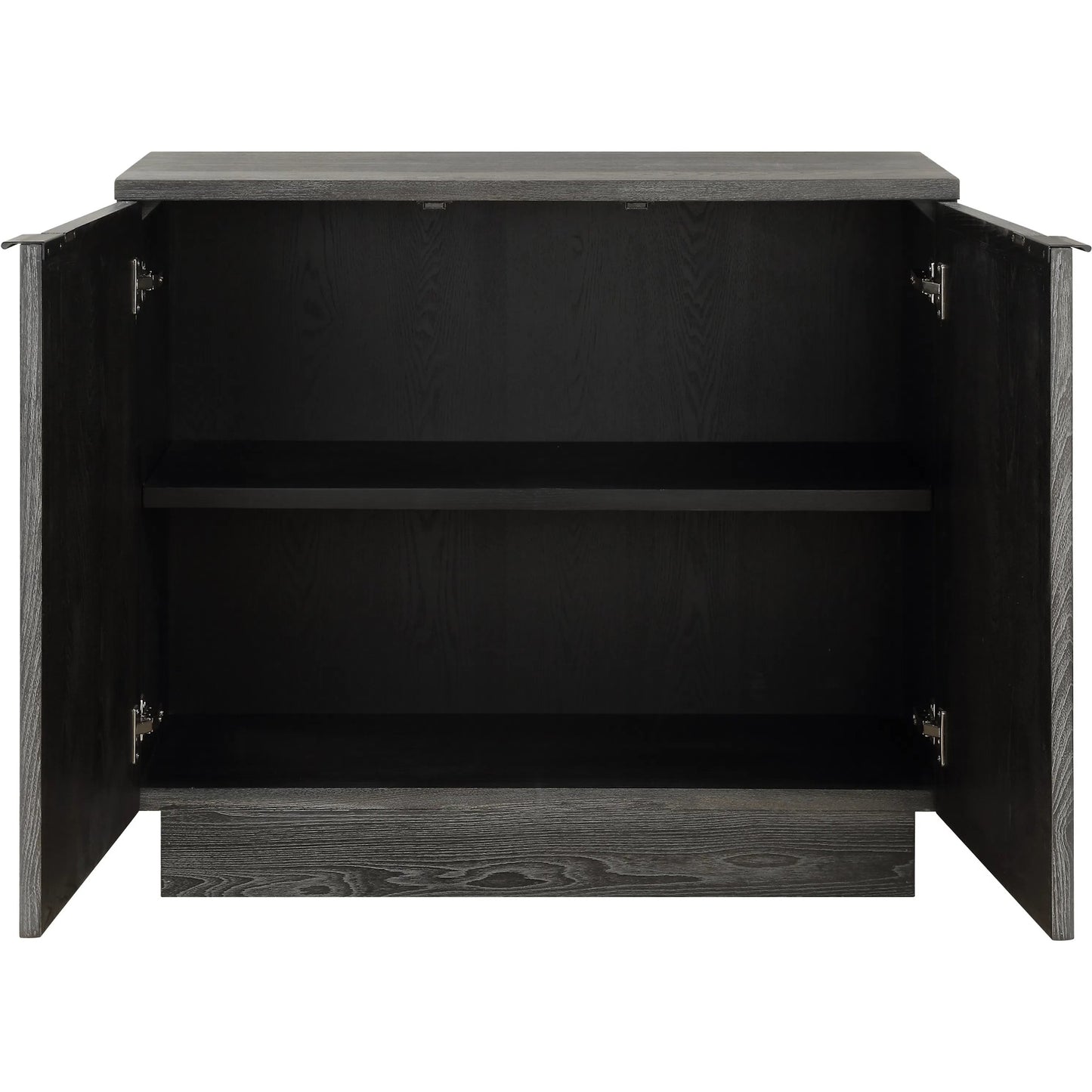 002 SI-2262324 | Additional Silo | Shelby 2 Door Ebony Stained Cabinet by Uttermost in iron. Made from elm, plywood, elm veneer in a traditional style.