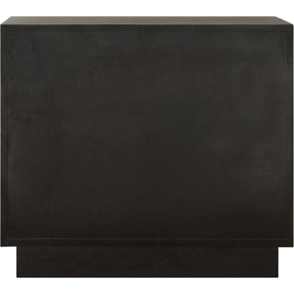 Shelby 2 Door Ebony Stained Cabinet by Uttermost in iron. Made from elm, plywood, elm veneer in a traditional style.