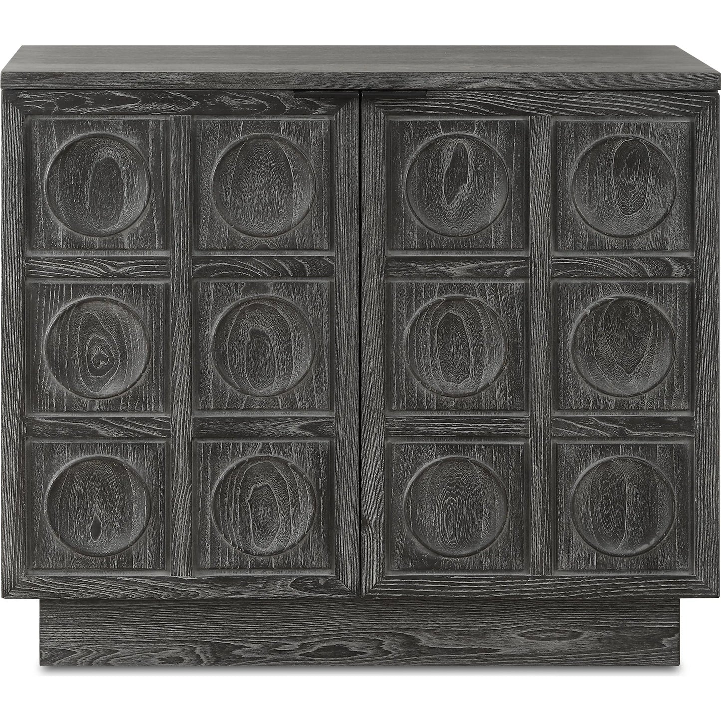 001 SI-2262324 | Primary Silo | Shelby 2 Door Ebony Stained Cabinet by Uttermost in iron. Made from elm, plywood, elm veneer in a traditional style.
