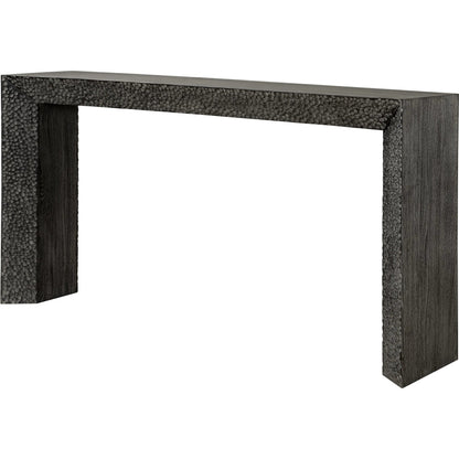 Thoreau Ebony Console Table by Uttermost in ebony. Made from elm wood, elm veneer, plywood in a modern style.