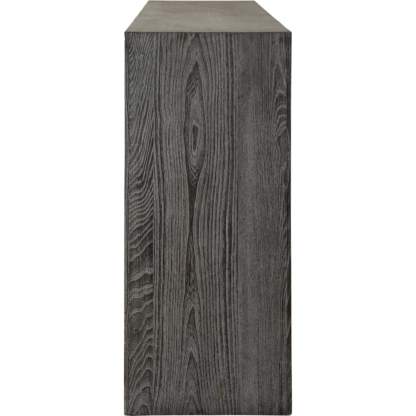 004 SI-2262330 | Additional Silo | Thoreau Ebony Console Table by Uttermost in ebony. Made from elm wood, elm veneer, plywood in a modern style.