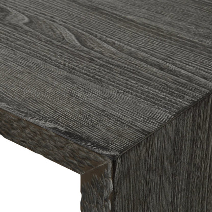 Thoreau Ebony Console Table by Uttermost in ebony. Made from elm wood, elm veneer, plywood in a modern style.