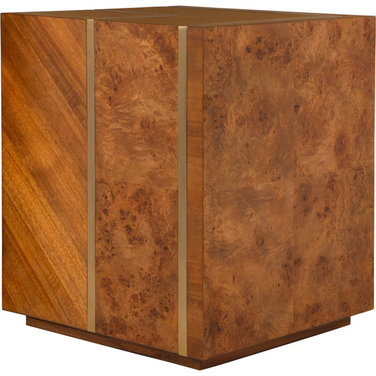 Seven Wonders Side Table by Uttermost in maple. Made from stianless steel, mdf, veneer, solid wood in a unique style.