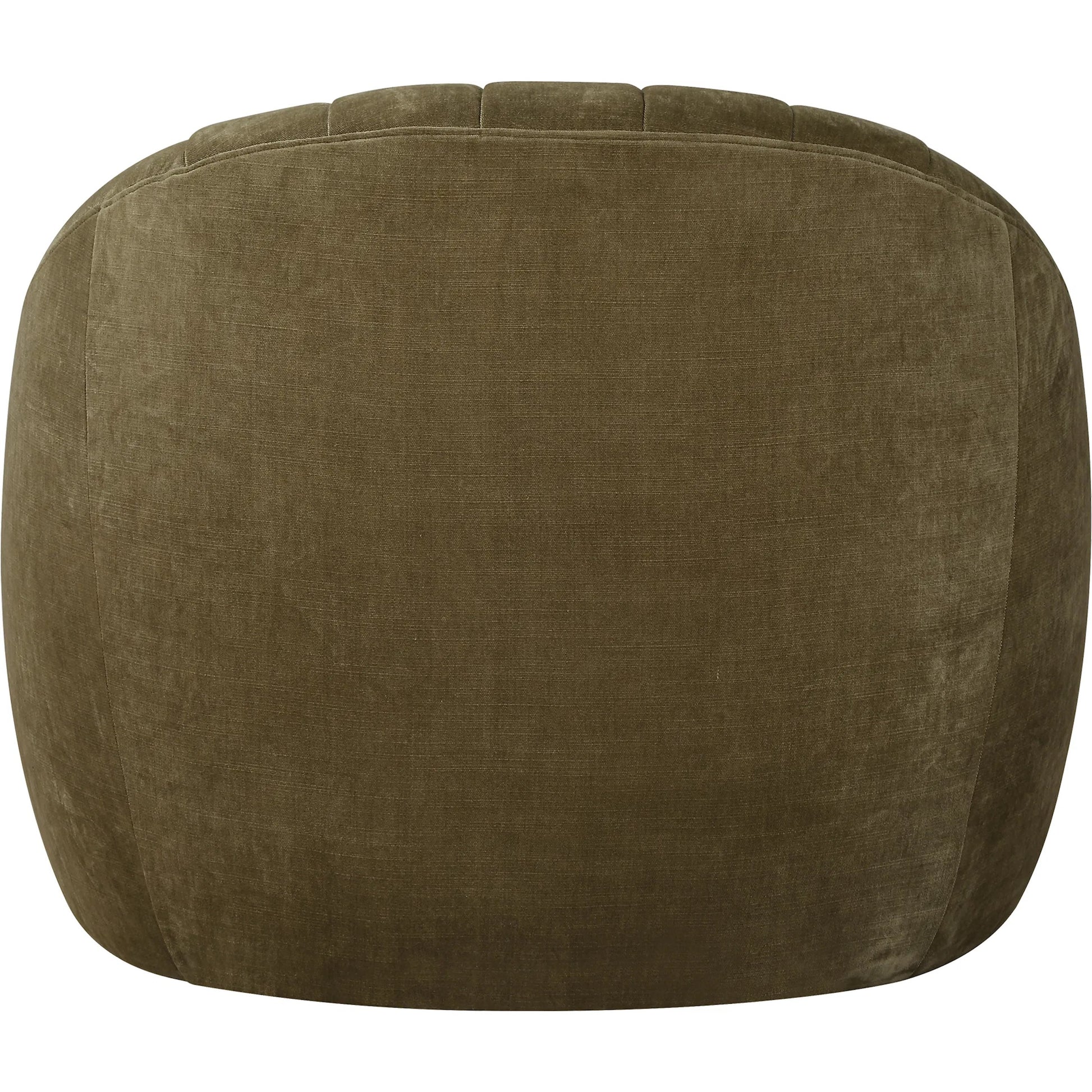 Narrows Moss Swivel Chair by Uttermost in green. Made from fabric, foam, plywood, wood in a eclectic & global style.