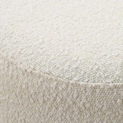 Swirls Poplar Ottoman by Uttermost in ivory. Made from plywood，poplar burl, foam，fabric in a transitional style.