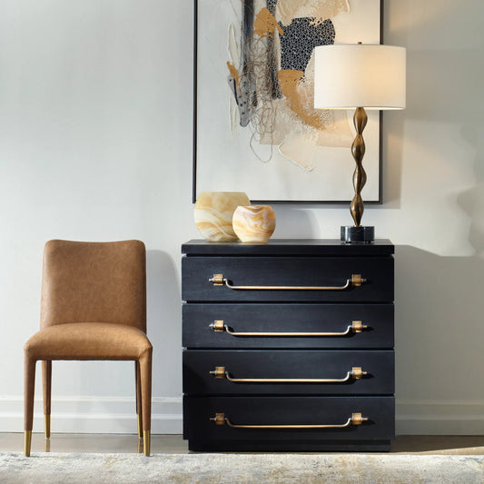 Halifax Accent Chest by Uttermost in brass. Made from mdf veneer mahogany, mahogany wood, metal in a unique style.