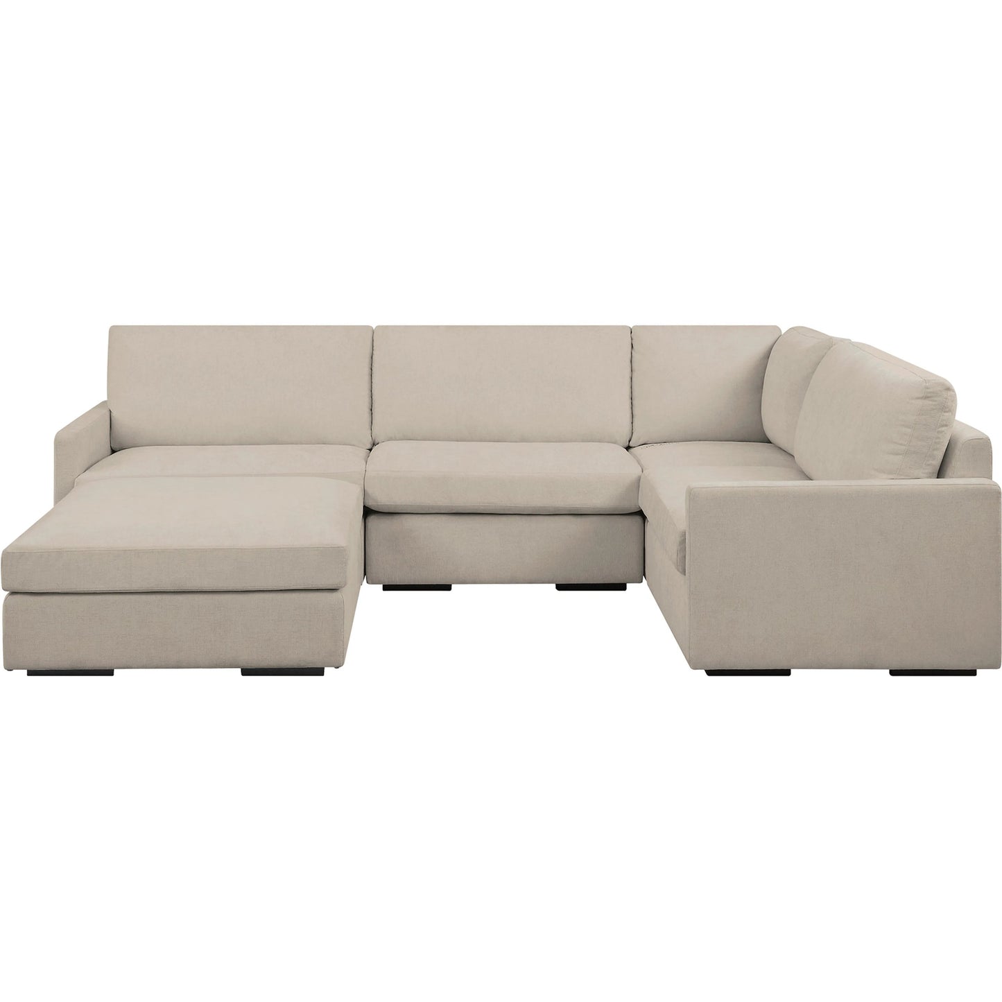 003 SI-2262278 | Additional Silo | Refuge Corner Sofa by Uttermost. Made from rubber wood, plywood, fabric, foam, trillion in a transitional style.