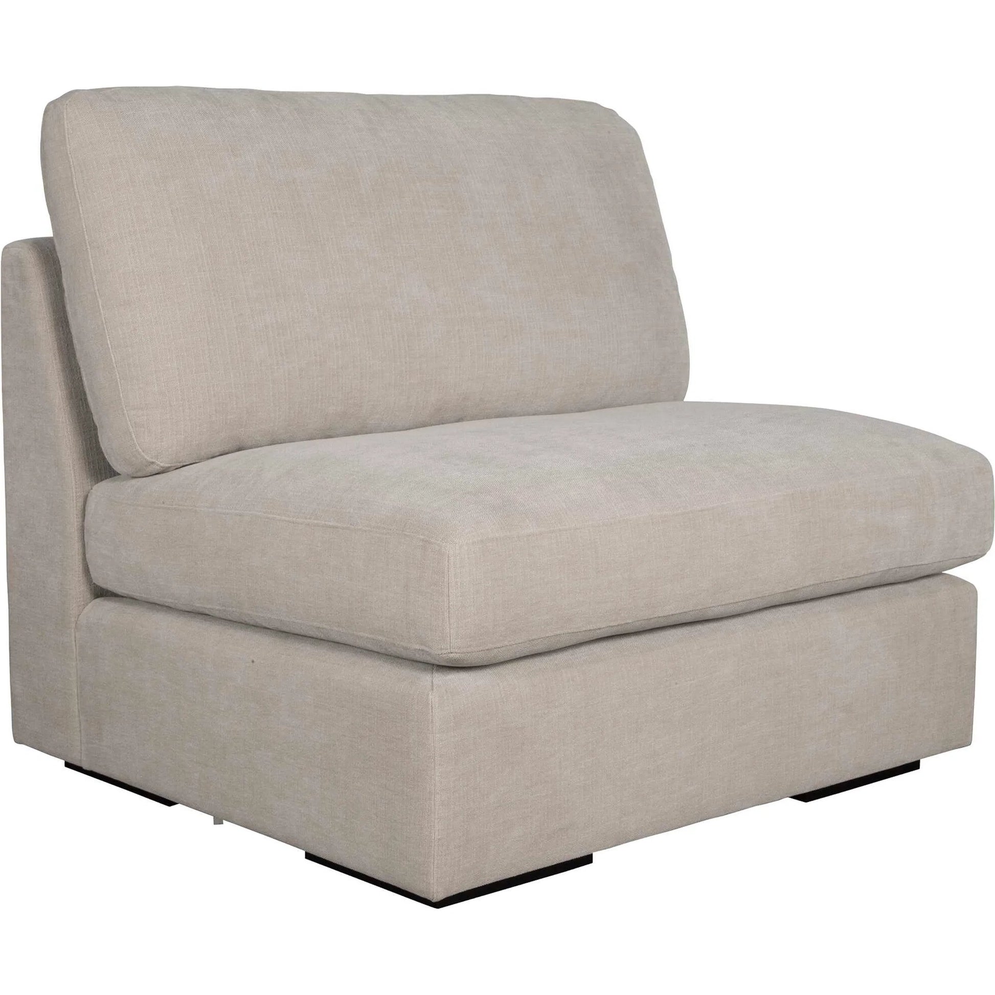 Refuge Armless Sand Sofa by Uttermost. Made from rubber wood, plywood, fabric, foam, trillion in a unique style.
