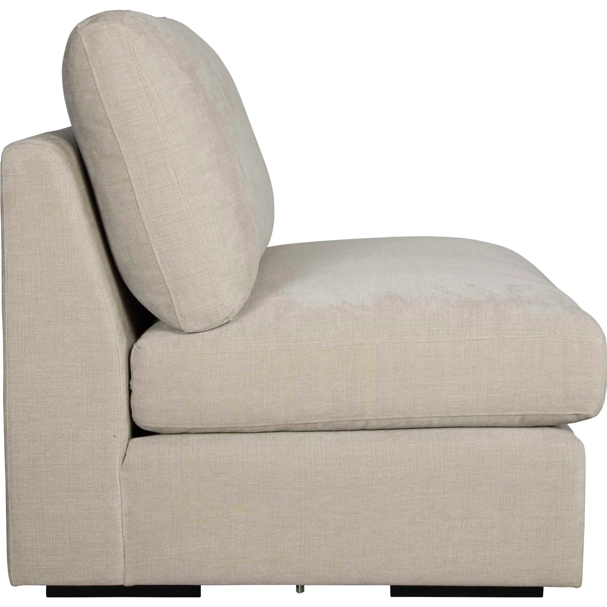 Refuge Armless Sand Sofa by Uttermost. Made from rubber wood, plywood, fabric, foam, trillion in a unique style.