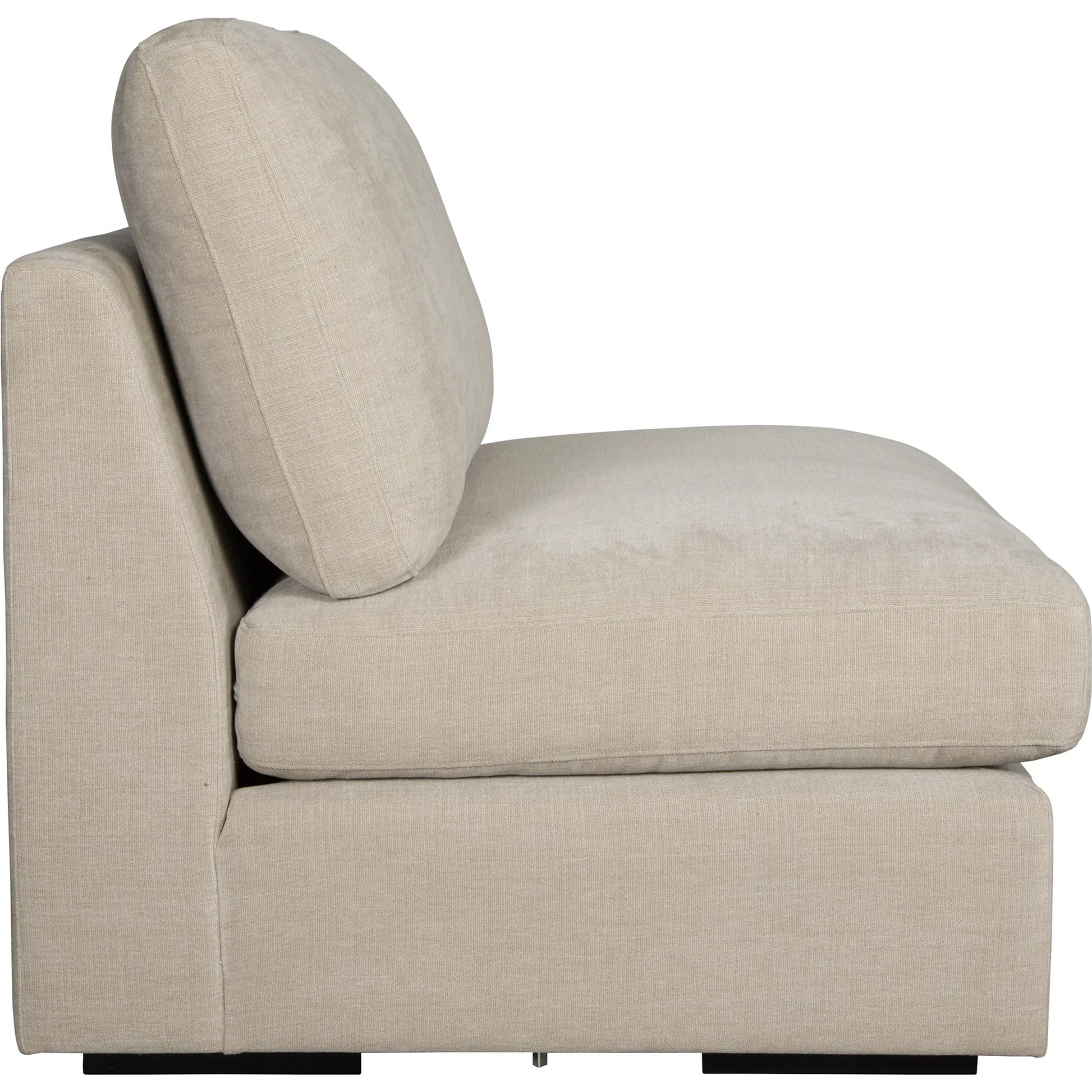 Refuge Armless Sand Sofa by Uttermost. Made from rubber wood, plywood, fabric, foam, trillion in a unique style.