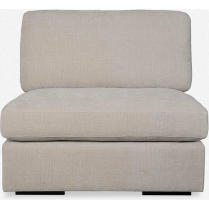 Refuge Armless Sand Sofa by Uttermost. Made from rubber wood, plywood, fabric, foam, trillion in a unique style.