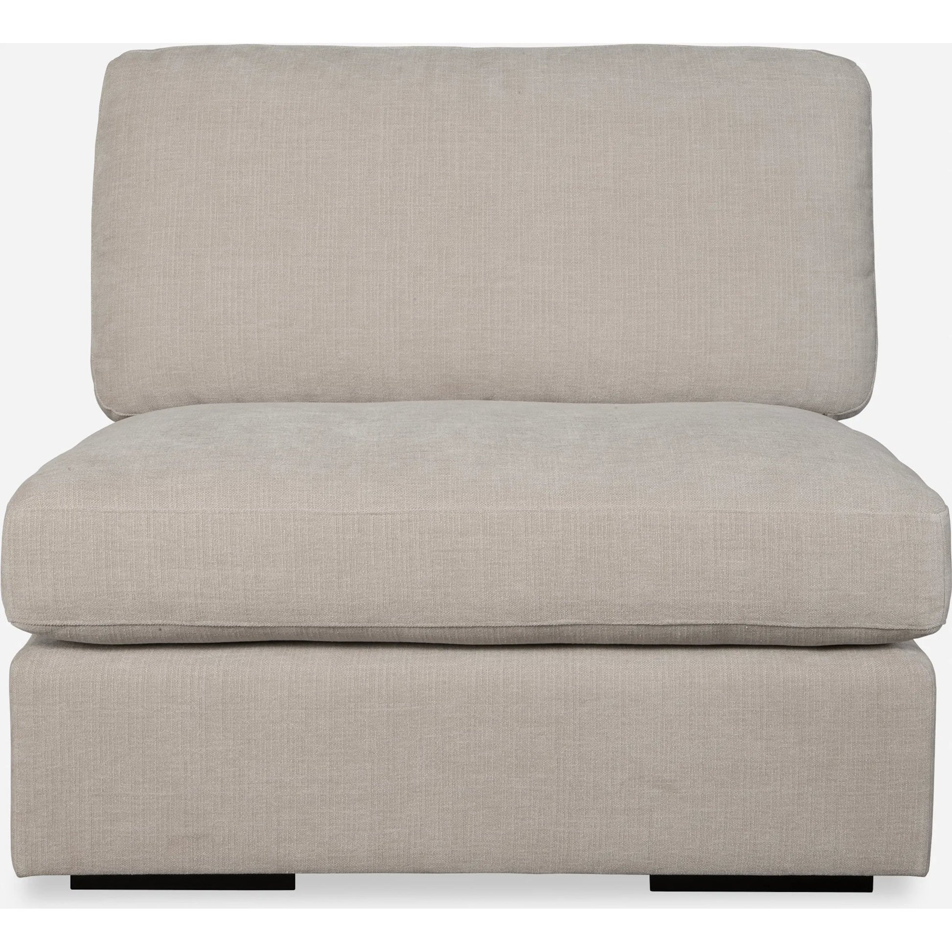 Refuge Armless Sand Sofa by Uttermost. Made from rubber wood, plywood, fabric, foam, trillion in a unique style.