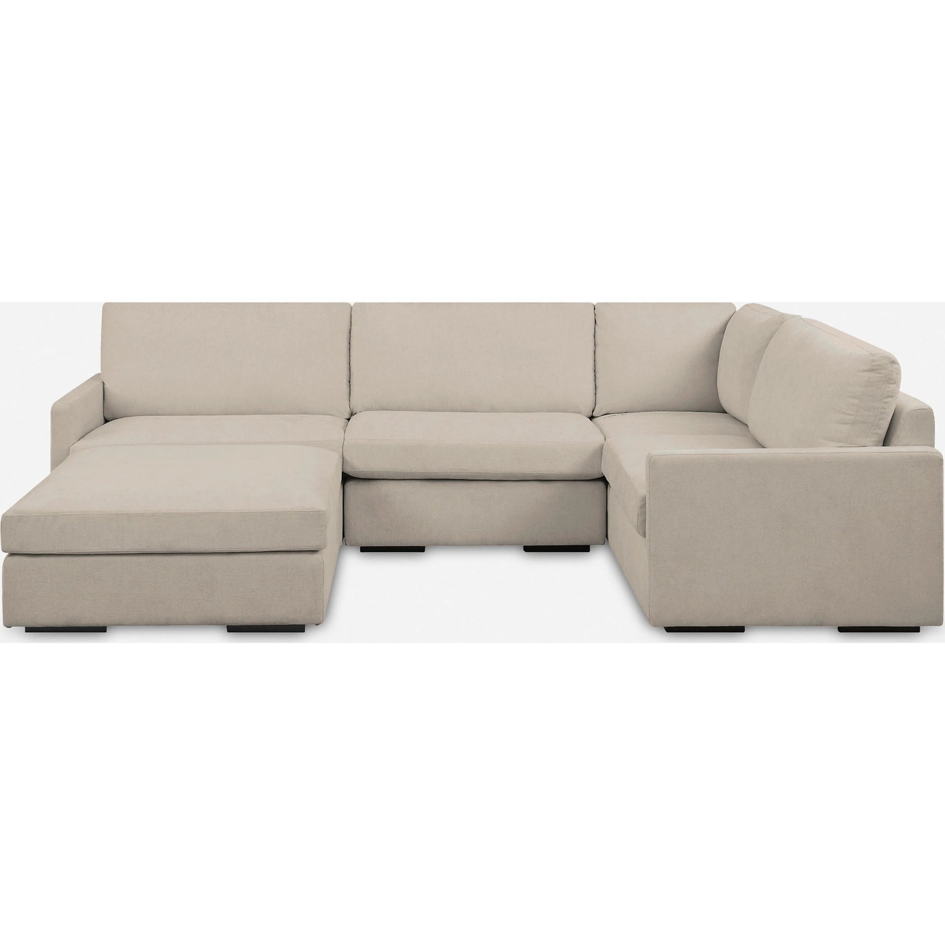 Refuge Armless Sand Sofa by Uttermost. Made from rubber wood, plywood, fabric, foam, trillion in a unique style.