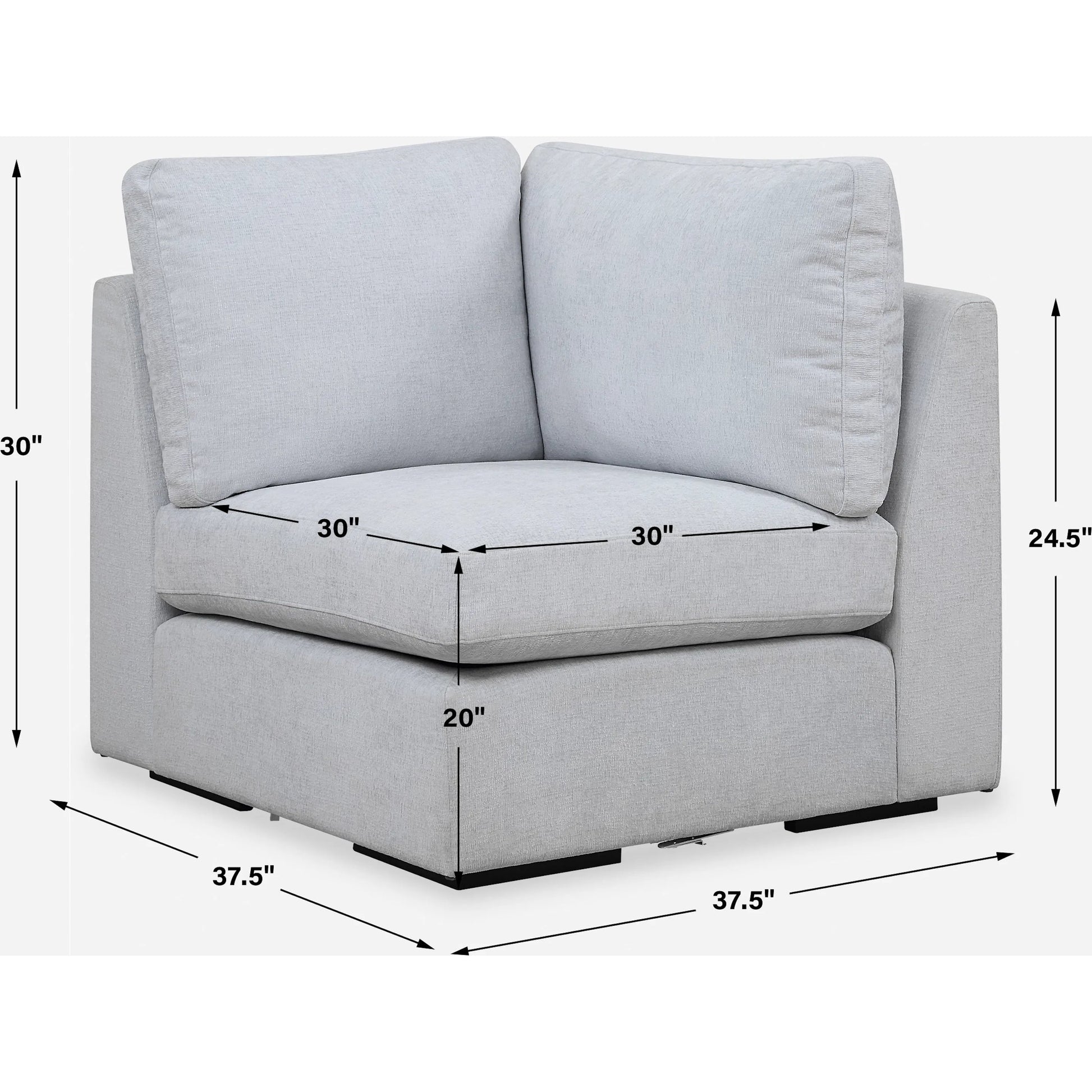 Refuge Corner Sofa by Uttermost. Made from rubber wood, plywood, fabric, foam, trillion in a unique style.