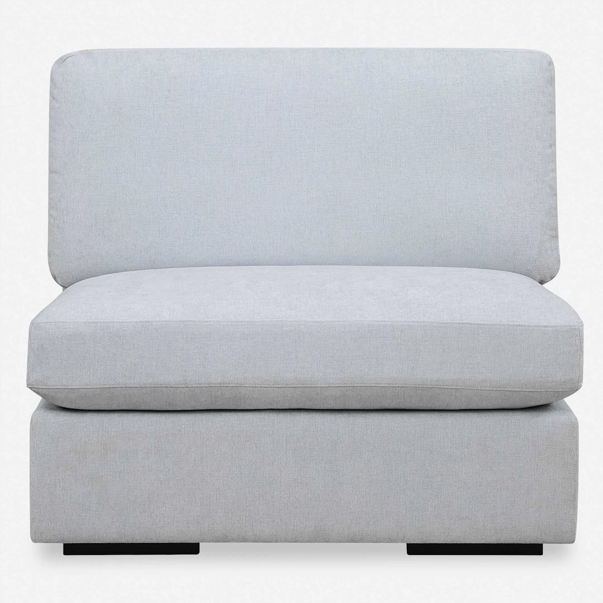 Refuge Armless Sand Sofa by Uttermost. Made from rubber wood, plywood, fabric, foam, trillion in a unique style.
