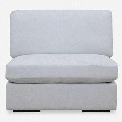 Refuge Armless Sand Sofa by Uttermost. Made from rubber wood, plywood, fabric, foam, trillion in a unique style.