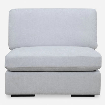 Refuge Armless Sand Sofa by Uttermost. Made from rubber wood, plywood, fabric, foam, trillion in a unique style.